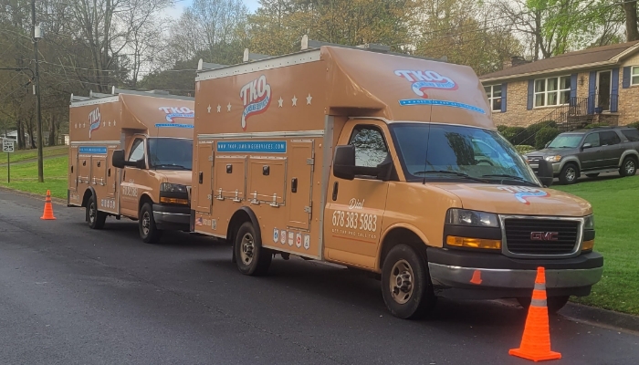 Two Tko Trucks With Cones Two Tko Trucks With Cones
